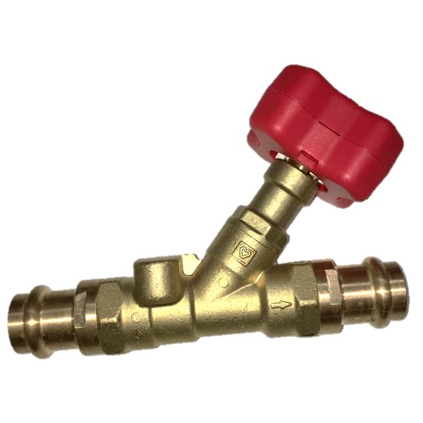 Pressfit Double Regulating Valve UK Water Reg 4 Compliant