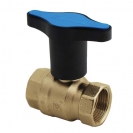 DZR Ball Valve Extended Tee Handle Blue UK Water Reg 4 Compliant