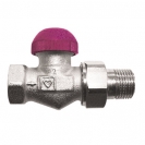 TS-99-FV Thermostatic Low Flow 6 Position Presettable Valve Straight Model