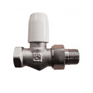 GP Radiator Lockshield Valve Straight Model