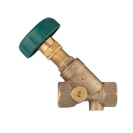 HERZ-Balancing Valves for hydronic balancing in drinking water installations in buildings, inclined model with female thread