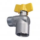 Ball valve with duraluminium T-handle