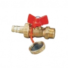 Brass Hose Union Ball Valve PN10 UK Water Reg 4 Compliant